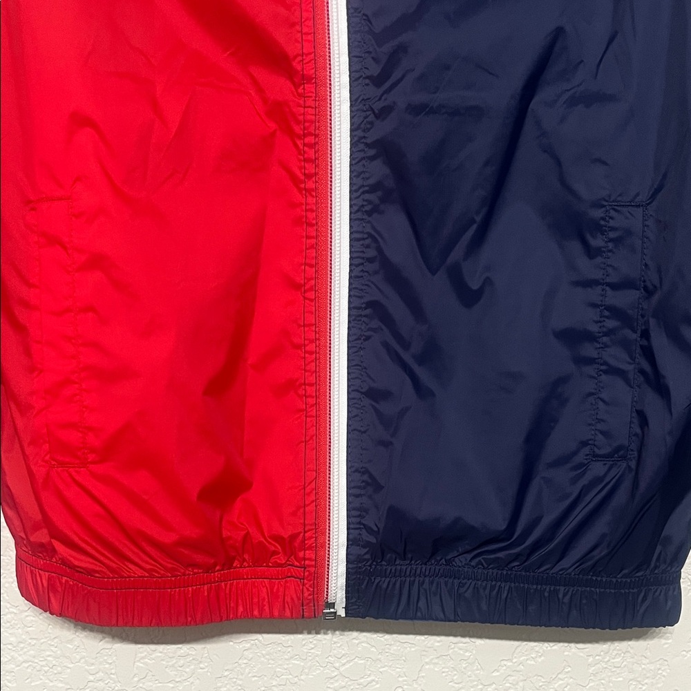 Tommy Hilfiger Red & Blue Colorblock Windbreaker - Picture 6 of 8